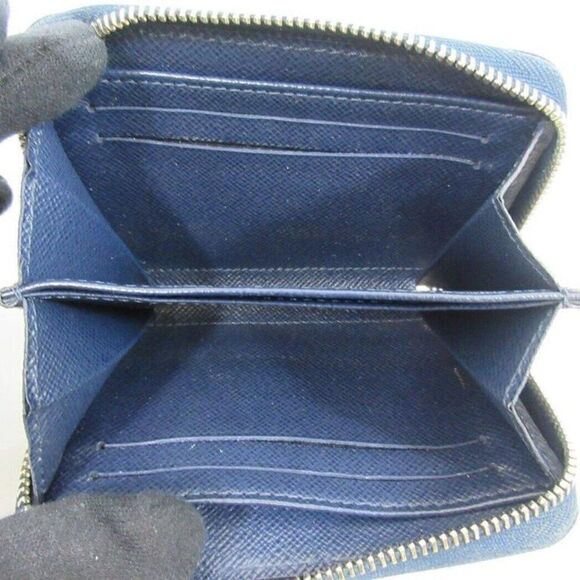 Louis Vuitton Epi Zippy Coin Purse M60384 Wallet Navy Leather - Picture 6 of 11